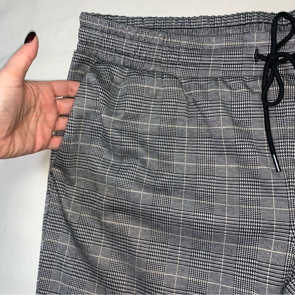 NWT Pants Womens XXL Houndstooth Plaid Pull On Drawstring Ankle Comfortable Fall - Picture 5 of 10